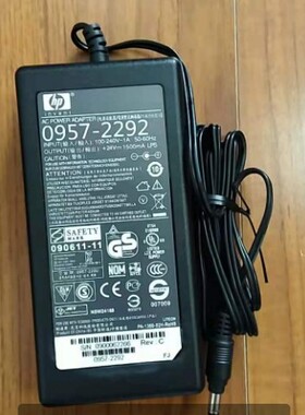 适用 HP惠普2000 3000 S1 S2扫描仪电源适配器24V1500mA小孔