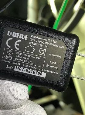 适用于 UN310-1210 电源适配器 充电器电源线 12V1A 5.5*2.5mm