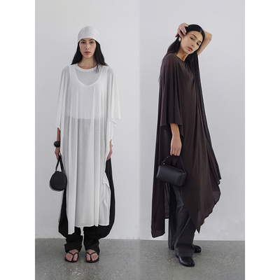 ABow2025连衣裙斗篷叠穿针织背心