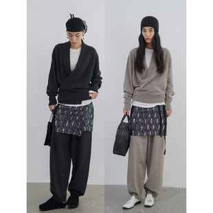 「秋」重工100桑蚕丝机械风鱼鳞钉珠亮片围裹绑带半裙 2025 Bow