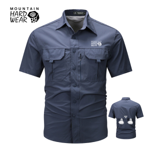Mountain hardwear/山浩工装衬衣男夏户外短袖速干透气宽松衬衫薄