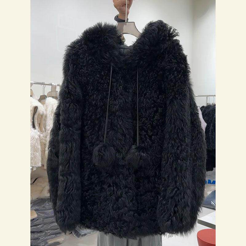 韩版超大码宽松300斤黑色羊羔绒外套秋冬新款百搭遮肉保暖上衣潮