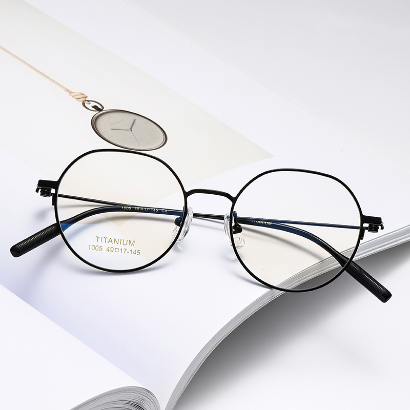 成都高端青少年镜框 纯钛细边近视眼镜框 商务全框可配近视镜架