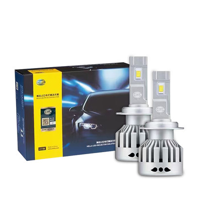 原装正品海拉HELLA汽车LEDH1H4H7H1155W超亮远近光灯9012前大灯泡