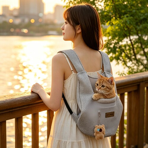 宠物双肩背包夏季便携舒适透气轻便外出猫包狗包四季通用宠物背包