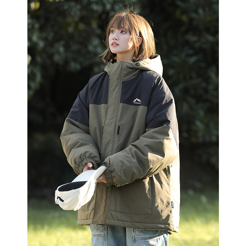 89305-P105新款港风小标棉服大口袋宽松时尚港风青少年棉袄外套,男装棉衣,电商D310（原电商305）
