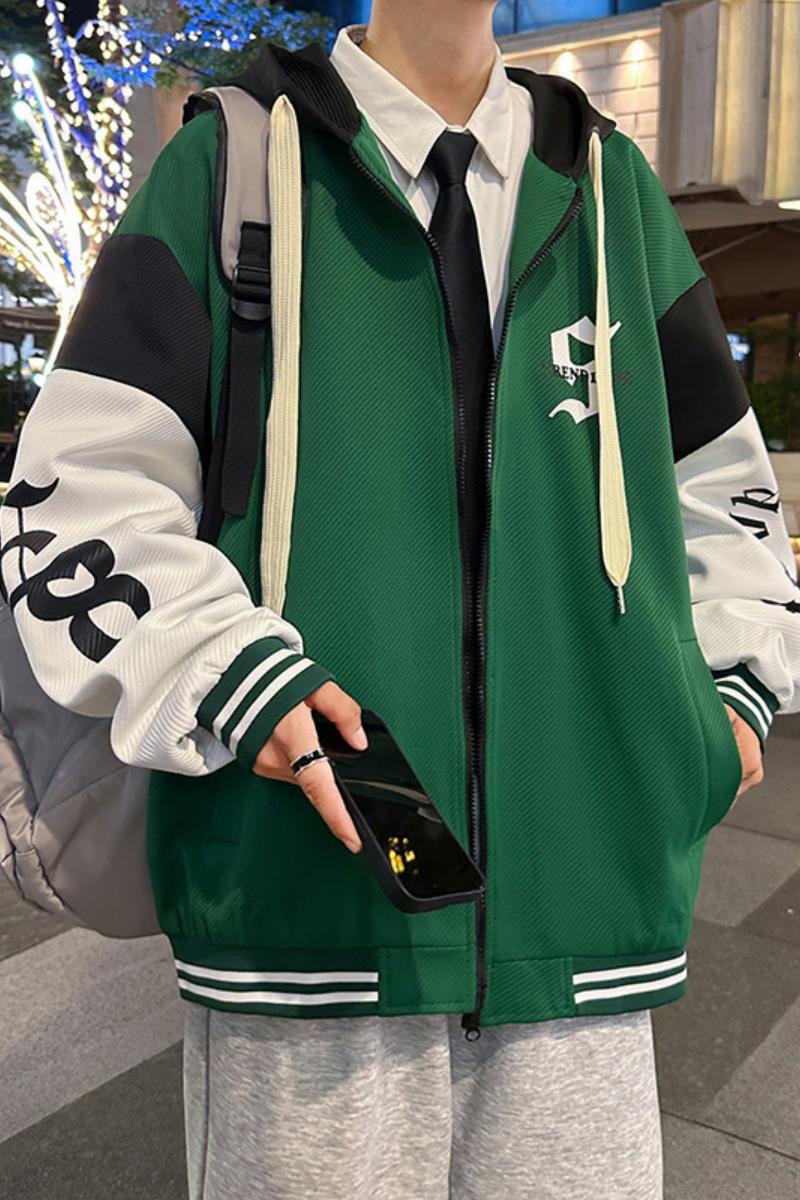 83096-P75春秋季新款青少年连帽外套帅气大童学生男孩休闲夹克,男装夹克,电商D310（原电商305）