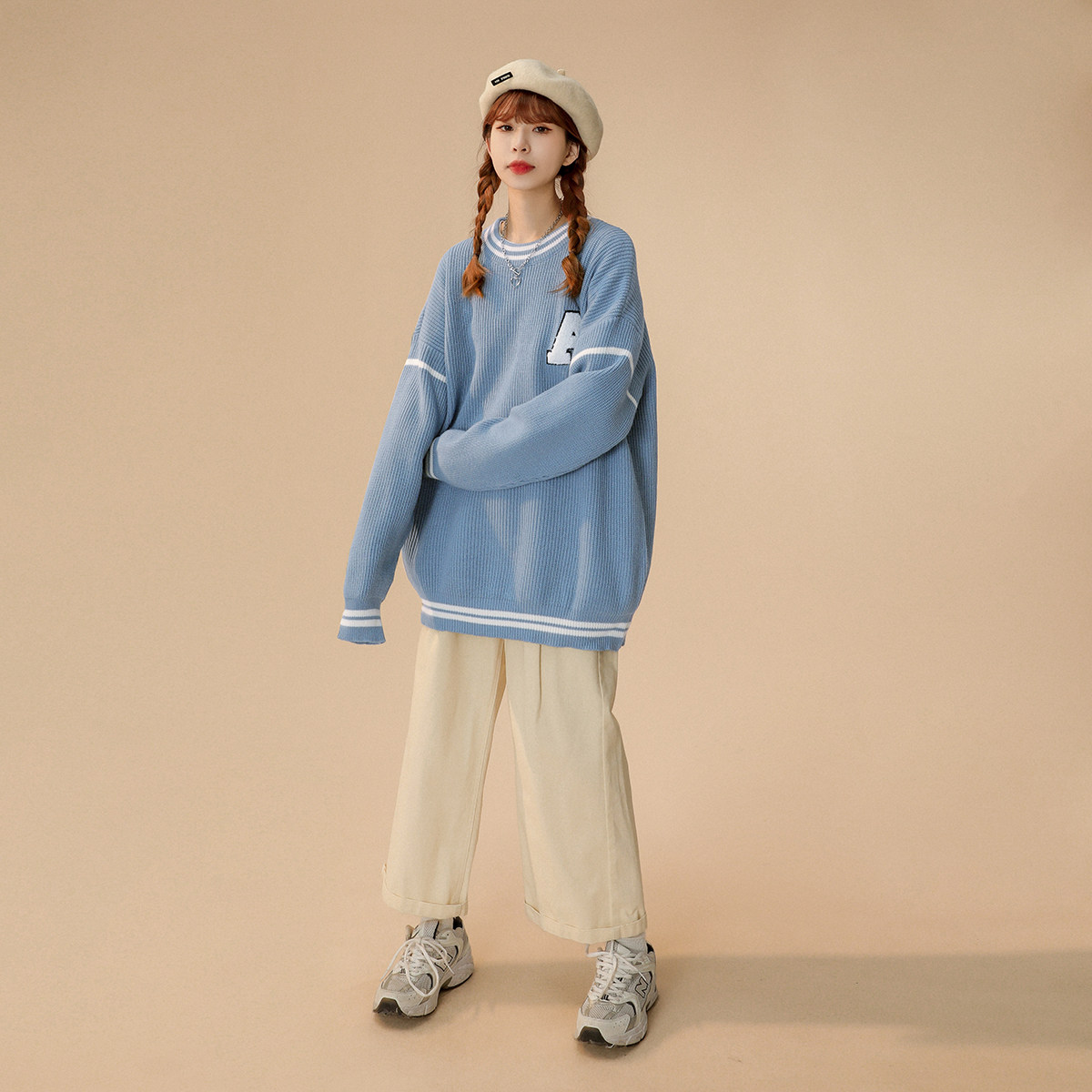 M817-P55针织衫男秋冬款毛衣潮牌男装秋季新款休闲日系外套，男装针织衫/毛衣，电商D310（原电商305）