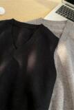 2099-P45学院风纯色毛衣针织背心男女潮流百搭马甲情侣，男装背心/马甲，电商D310（原电商305）