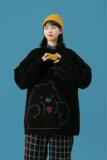 85229-P60毛衣男圆领套头ins港风宽松潮牌秋冬新款加厚针织衫情侣，男装针织衫/毛衣，电商D310（原电商305）