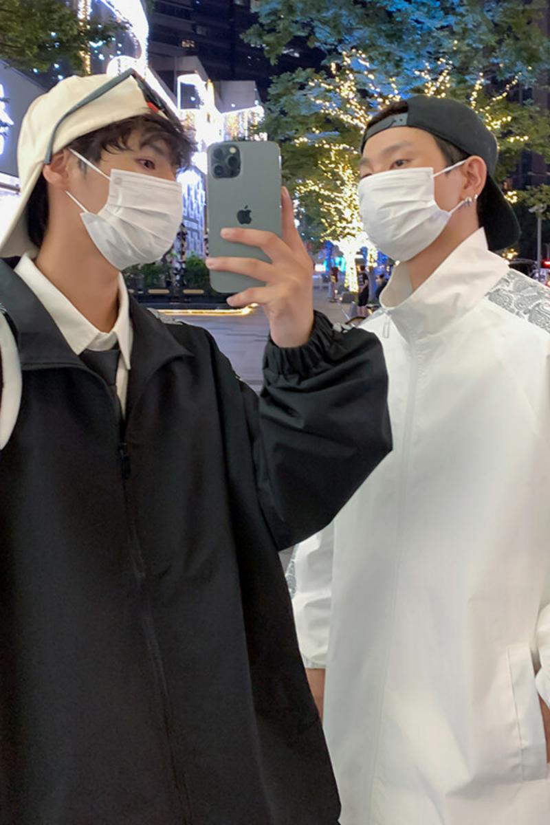 JK655-P65美式潮牌外套男春季ins港风拼接棒球服夹克宽松潮流大码,男装夹克,电商D310（原电商305）