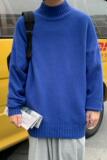 M705-P40半高领毛衣男秋冬款ins韩版潮流宽松纯色上衣港风潮，男装针织衫/毛衣，电商D310（原电商305）