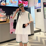 现货现货TZ01-P40篮球服套装女生假两件宽松球衣男比赛队服运，男装T恤，电商D310（原电商305）