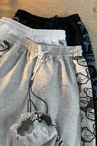 K886-P50抽绳卫裤男士春秋季潮流休闲长裤ins宽松直筒束脚运动裤图片