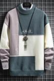 79286-P45秋季圆领毛衣男士打底毛线衣服秋冬休闲黑色针织衫男，男装针织衫/毛衣，电商D310（原电商305）