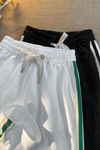 K882-P45裤子男春秋季高街潮牌宽松直筒运动卫裤港风百搭休闲拖地图片