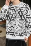 71172-P50春秋季卫衣服男士假两件宽松打底衫韩版潮流长袖T恤，男装卫衣，电商D310（原电商305）