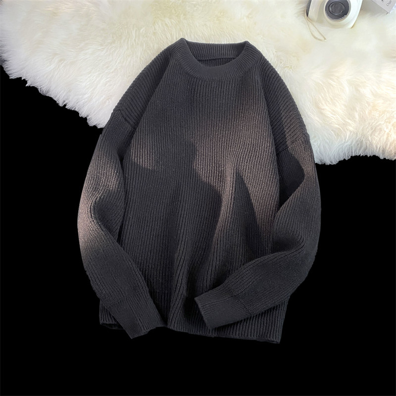 M869-P55港风宽松新款情侣休闲毛衣男ins潮百搭纯色针织衫男士，男装针织衫/毛衣，电商D310（原电商305）