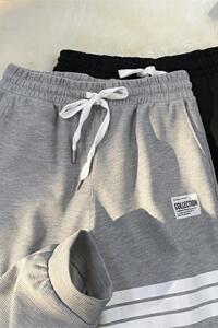 K2813-P40运动裤男港风宽松百搭ins潮牌秋季卫裤韩版潮流束脚情侣