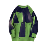 M885-P55流苏拼色毛衣男设计感圆领上衣服ins潮牌宽松韩版，男装针织衫/毛衣，电商D310（原电商305）