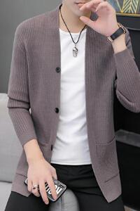 9053-P55秋冬款男士毛衣开衫针织衫男外套休闲男夹克衫青年图片