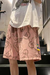 5030-P38休闲短裤男夏季薄款潮牌运动中裤潮流宽松裤子港风图片
