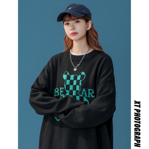 M805-P55情侣装毛衣男秋冬潮牌日系复古慵懒风高级感打底针织衫,男装针织衫/毛衣,电商D310（原电商305）