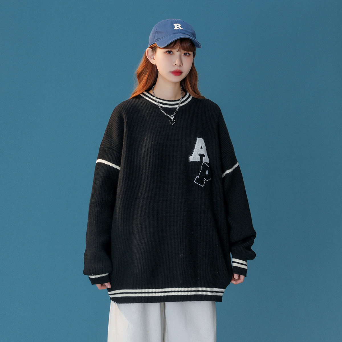 M817-P55针织衫男秋冬款毛衣潮牌男装秋季新款休闲日系外套，男装针织衫/毛衣，电商D310（原电商305）