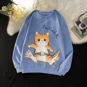 2128-P30套頭衛(wèi)衣 情侶裝秋季打底衫圓領長袖T恤寬松男女外套潮圖片