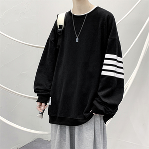 现货81514-P55卫衣男春季大码宽松衣服男装潮流圆领外套春秋图片