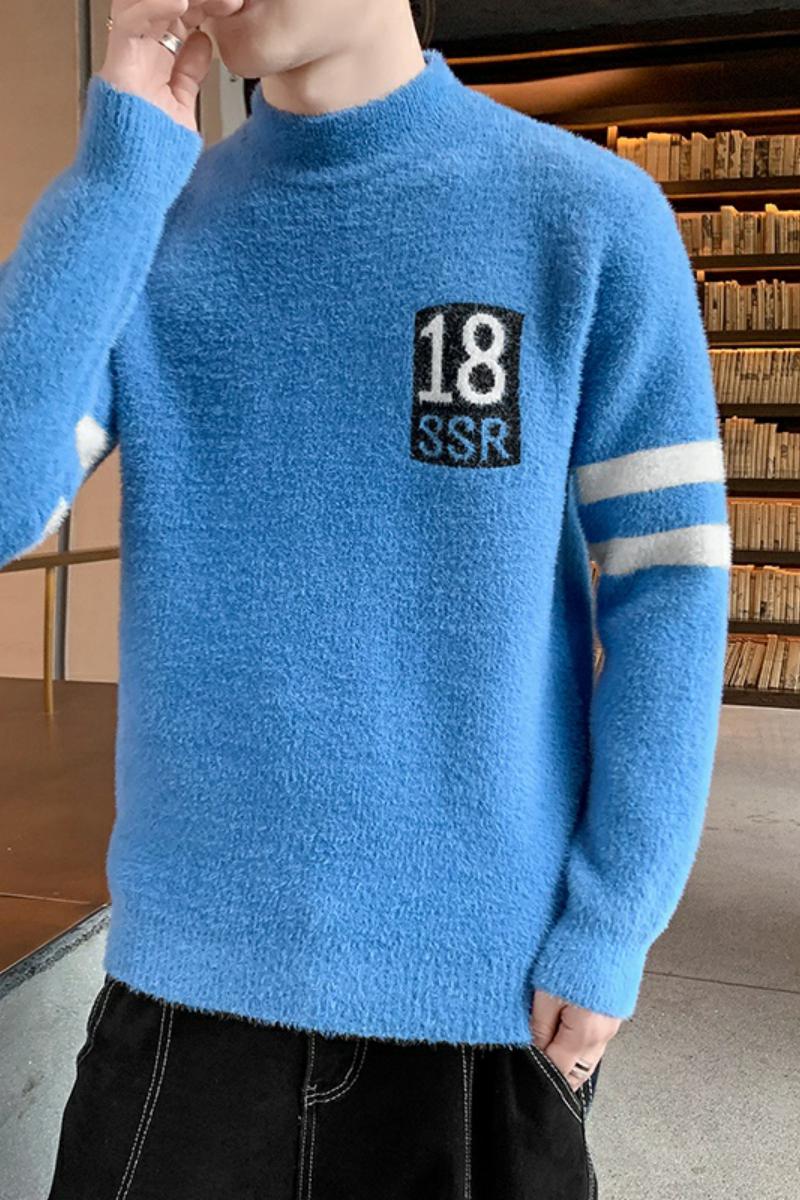 76680-P50毛衣男士春秋装上衣服加绒加厚款潮流保暖打底衫,男装针织衫/毛衣,电商D310（原电商305）