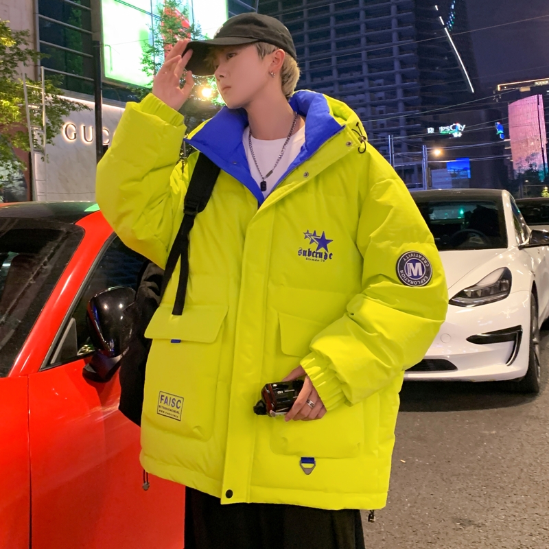 79005-P235控328标90绒子连帽羽绒服男冬季防寒外套潮牌宽松，男装羽绒服，电商D310（原电商305）