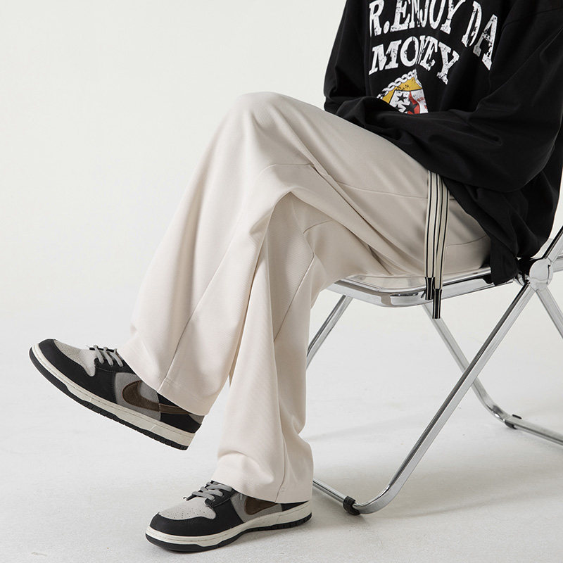 现货DK780-P55裤子男士春秋季运动直筒阔腿宽松垂感休闲长裤,男装休闲裤,电商D310（原电商305）