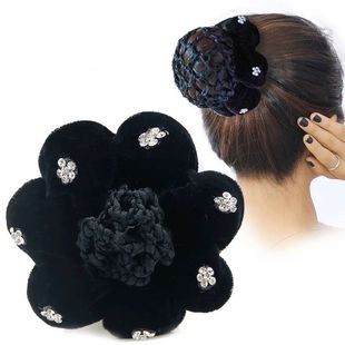 职业头花发网工作网兜服务员发网妈妈舞蹈空姐移动丸子套头发饰新