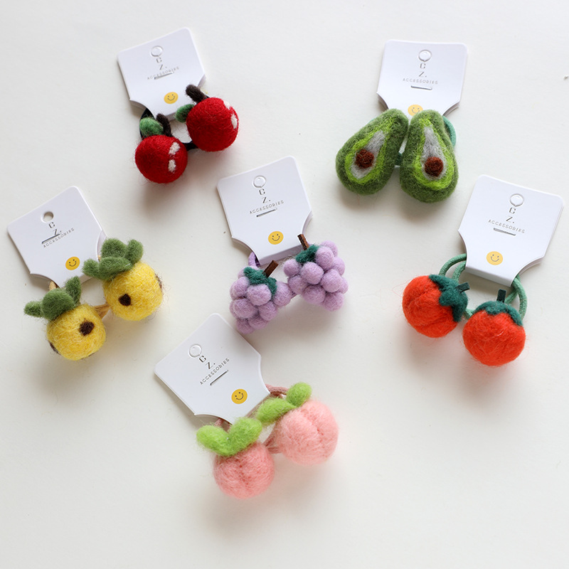 羊毛款3到12岁卡通立体女发绳