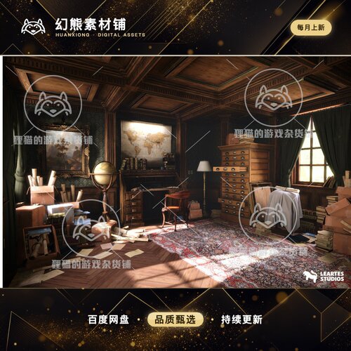 Unity Victorian Interior Environment 维多利亚室内场景URP 2.0