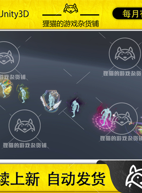 Unity Auras Buffs and Shields 1.3 包更新  周身护盾效果特效