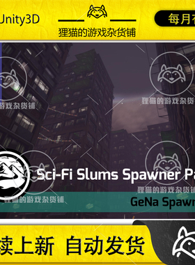 Unity Sci-Fi Slums Spawner Pack for NewGen Sci-Fi Slums1.0.1