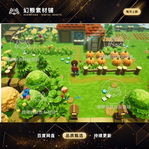 Unity Top down island 俯视角小岛素材包 1.0
