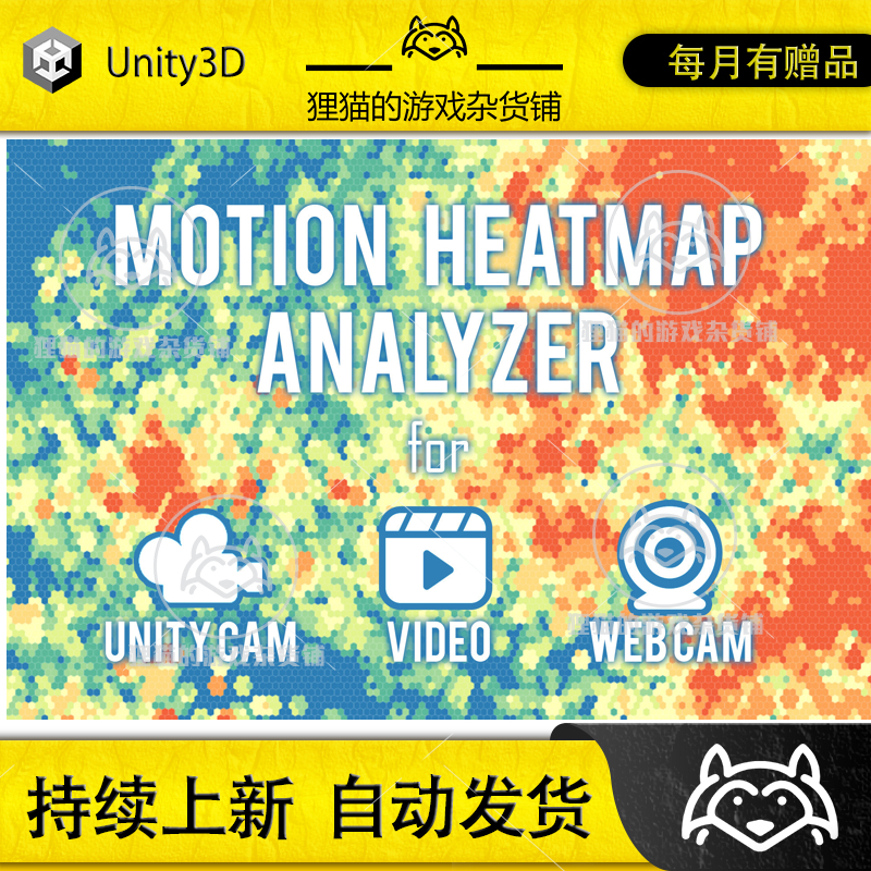 Unity Motion Heatmap Analyzer 1.0热成像分析插件包更新