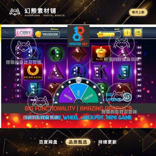 Unity MK - Modern Suits Slot Asset 老虎机游戏模板 3.1.0