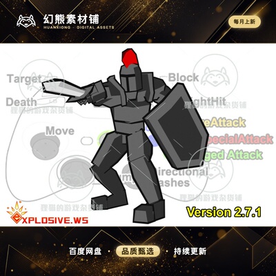 Unity Knight Warrior Mecanim Animation Pack 2.7.1