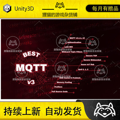 Unity Best MQTT 3.0.2 包更新 网络传递协议插件