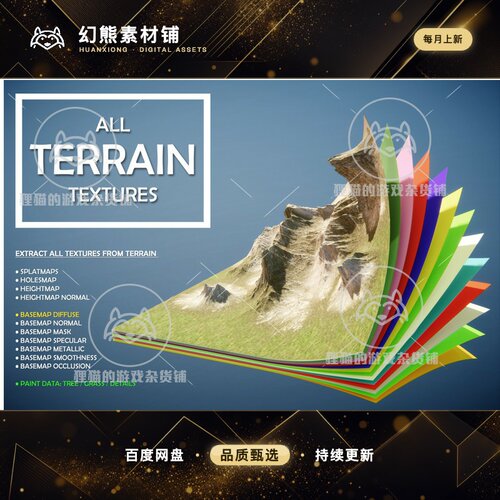 Unity All Terrain Textures 地形纹理合集 包更新 2023.2