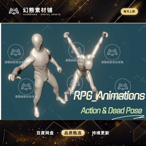 Unity RPGAnimations - Action  Dead Pose 1.4