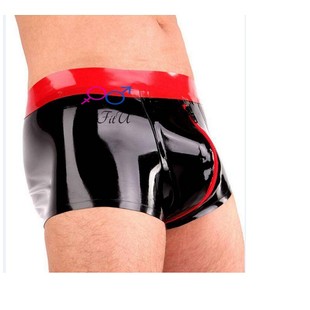 短裤 紧身性感安全裤 有遮挡布包裹立体裆部 男士 进口乳胶定做平角裤