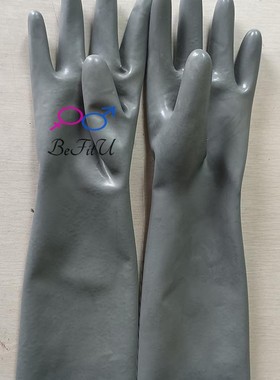 灰色现货乳胶手套一次成型分指紧身贴合latex手指套婴儿粉肉粉黄