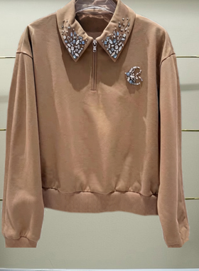 漳正品2025秋季杏色卫衣CSA3024370-250