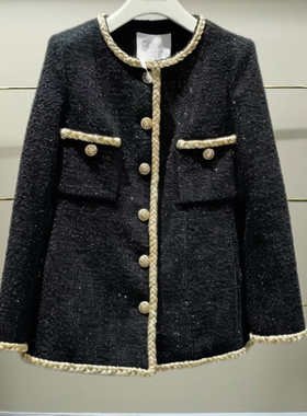 州正品2025冬季CSA4346100-250细闪小香风外套 -3990