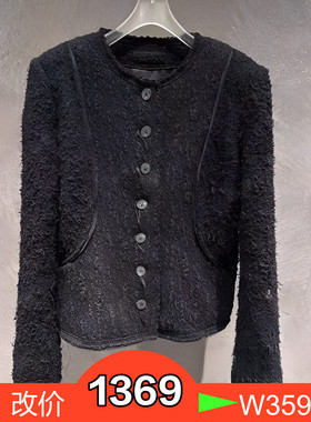 正品2023年冬款圆领直身短外套BBC411A103-230